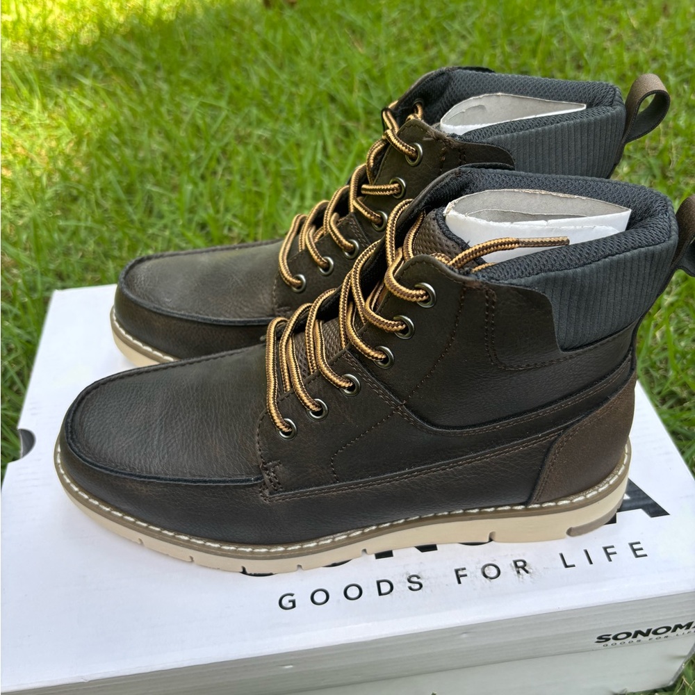 Sonoma Dark Brown Leather Boots
